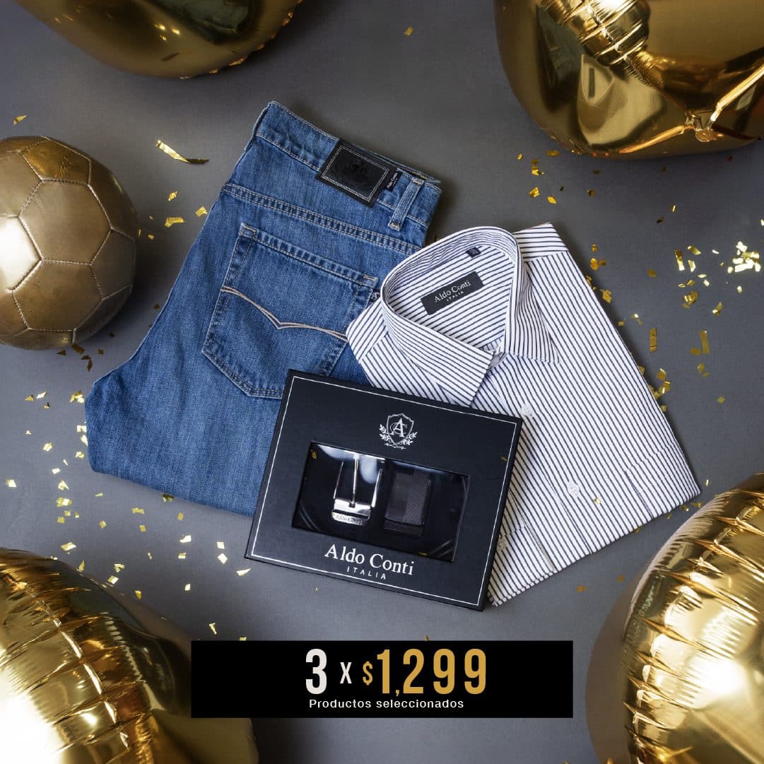 Aldo Conti: 3 prendas o accesorios por $1,299 hasta el 15 de junio de 2026