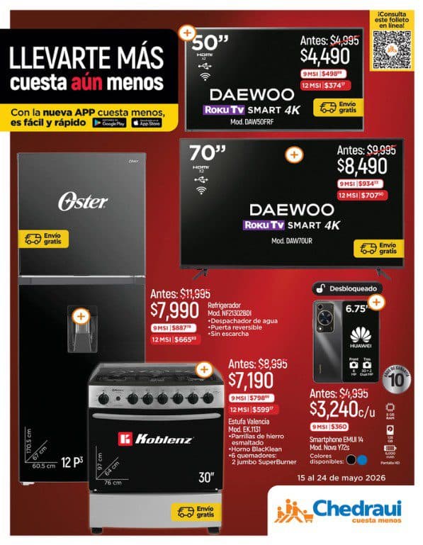Pre Hot Sale Chedraui 15 al 24 de mayo 2026: hasta 30% de descuento y más