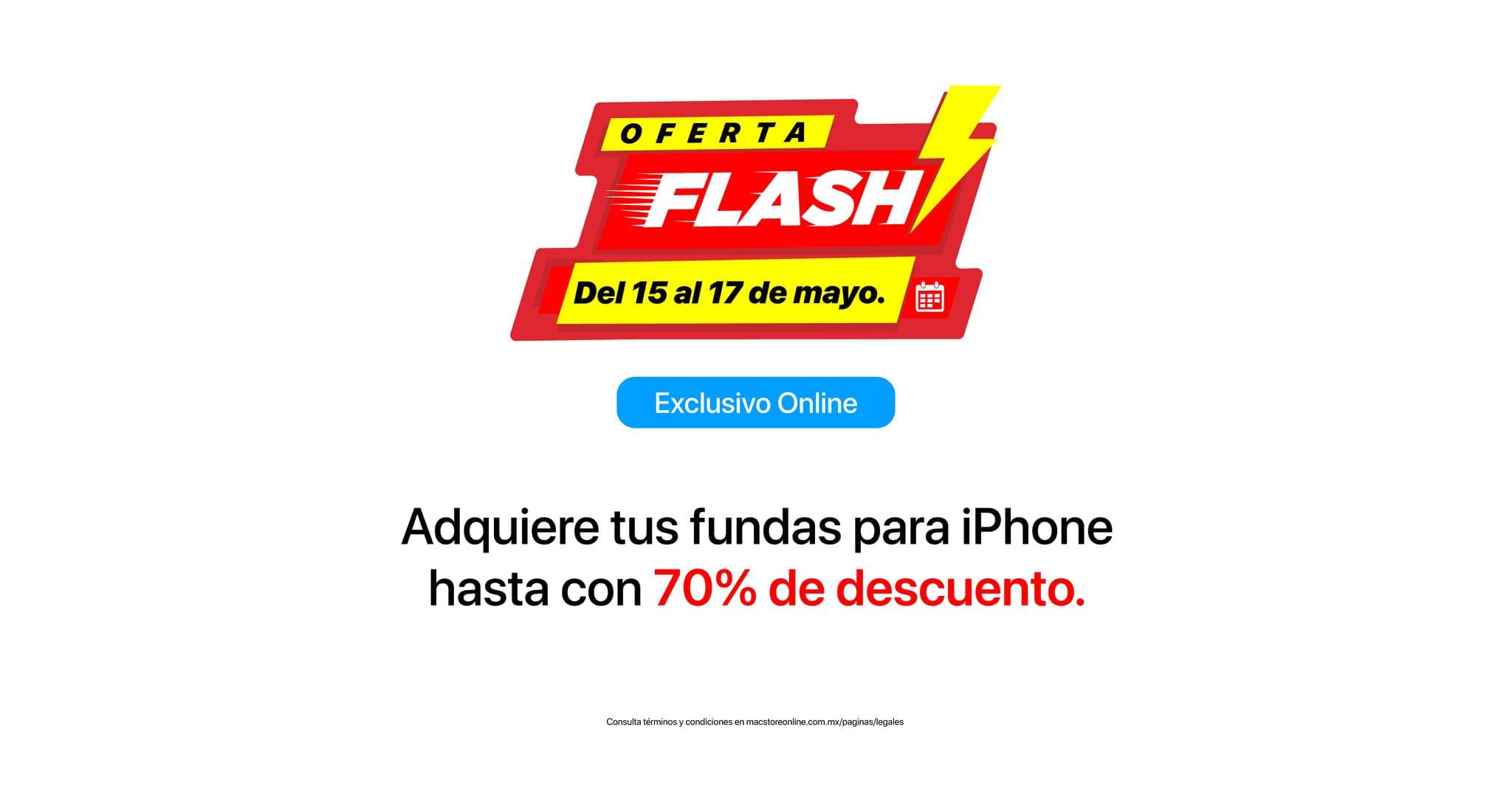Hasta 70% de descuento en fundas para iPhone en MacStore del 15 al 17 de mayo