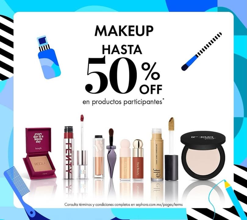 Promo Sephora 18 al 24 de mayo: hasta 50% de descuento en Makeup