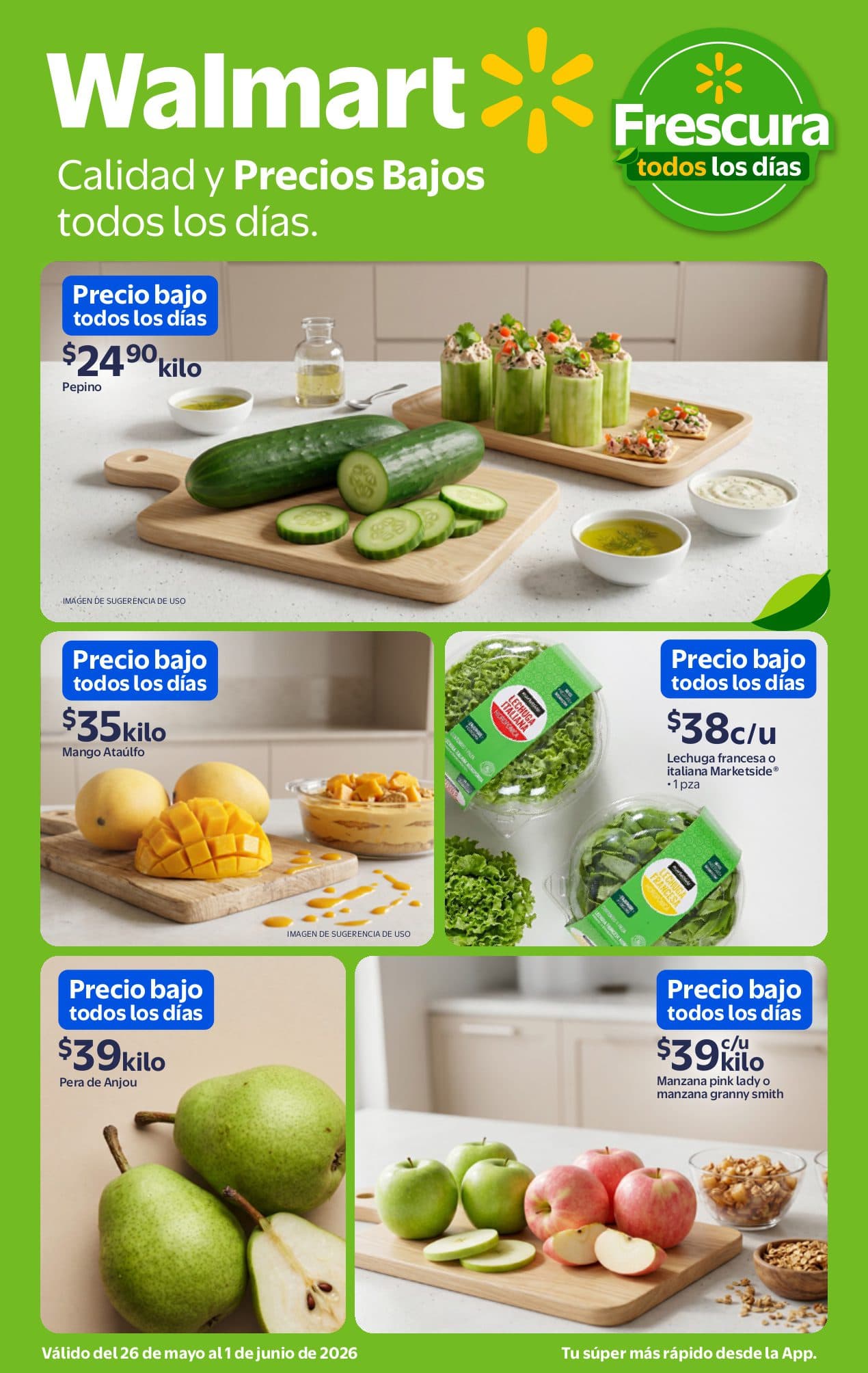 Martes de Frescura Walmart 26 de mayo: frutas y verduras a buen precio