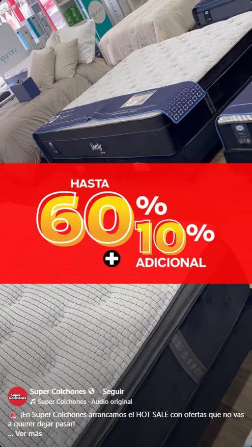 Hot Sale 2026 Super Colchones hasta el 2 de junio: hasta 60% de descuento