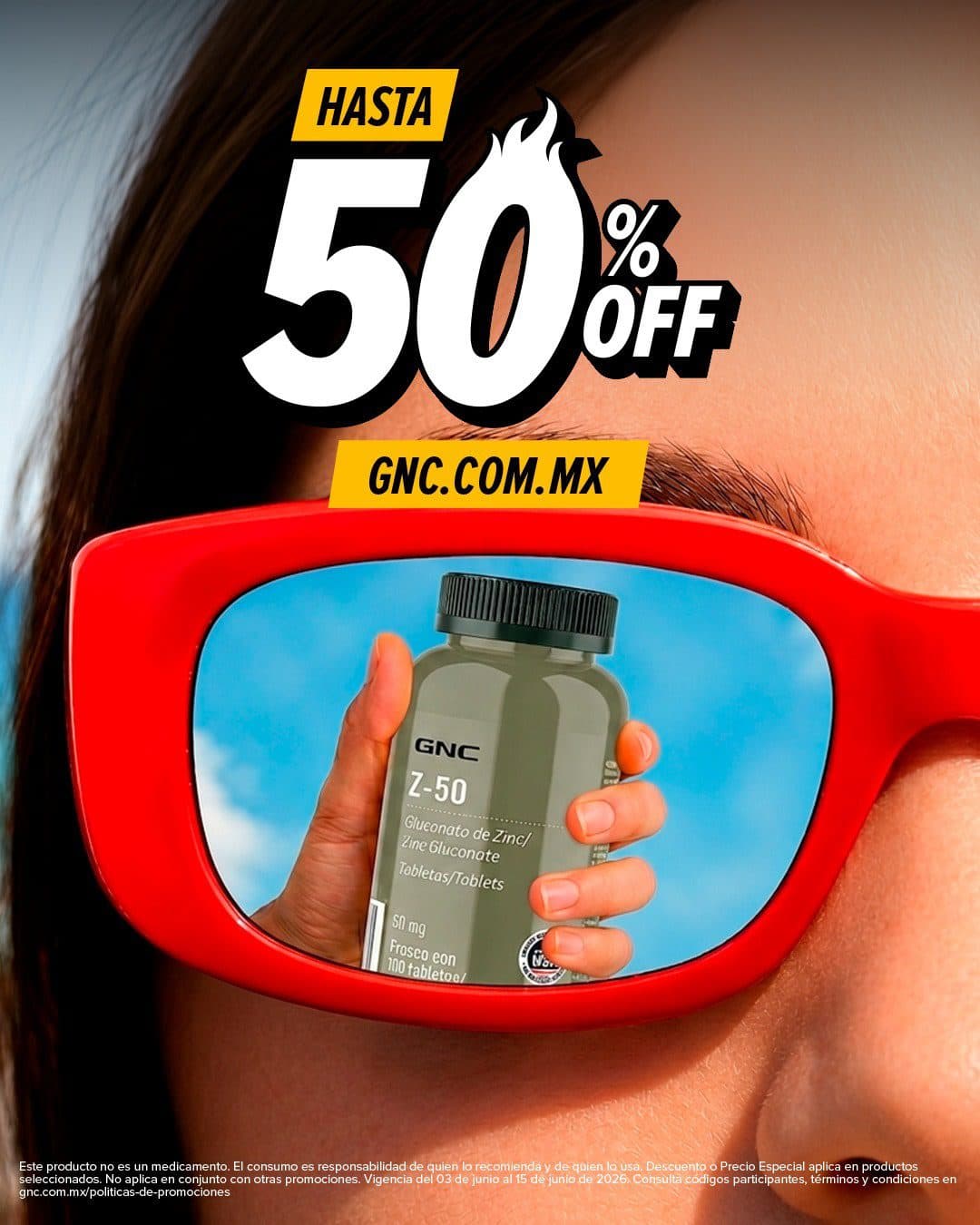 Hot Sale extendido 2026 GNC: hasta 50% de descuento del 3 al 15 de junio