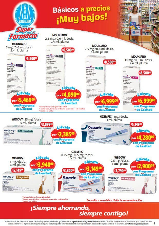 Ofertas en Farmacias Guadalajara del 1 al 14 de junio 2026
