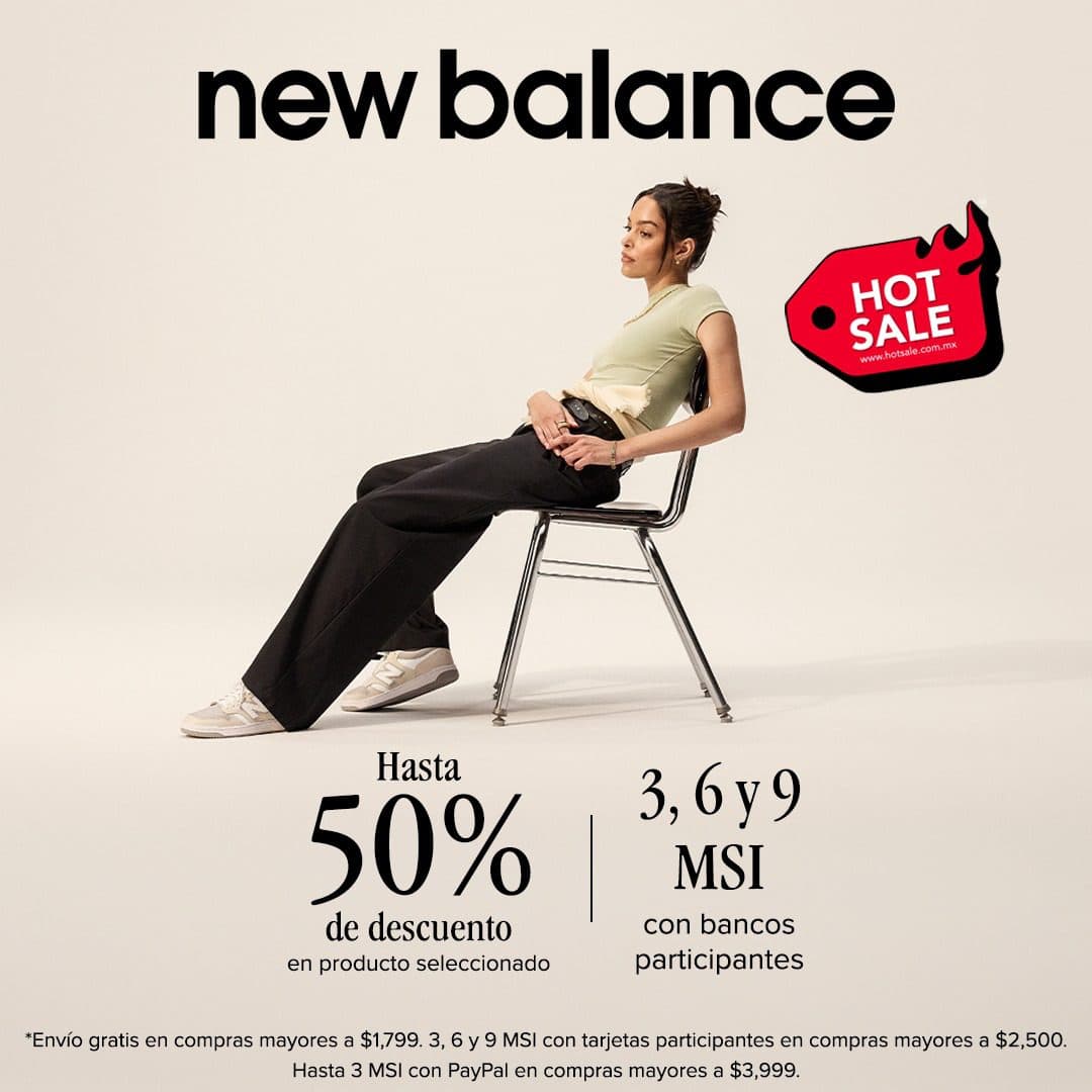 Hot Sale New Balance 1 de junio: hasta 50% de descuento y hasta 9 msi