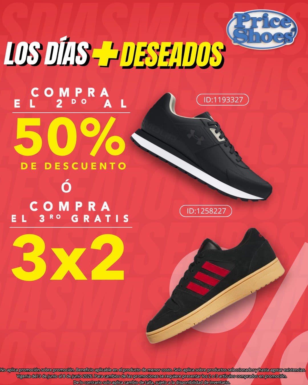 Hot Sale Price Shoes 3 al 8 de junio: 3×2 o segundo a mitad de precio