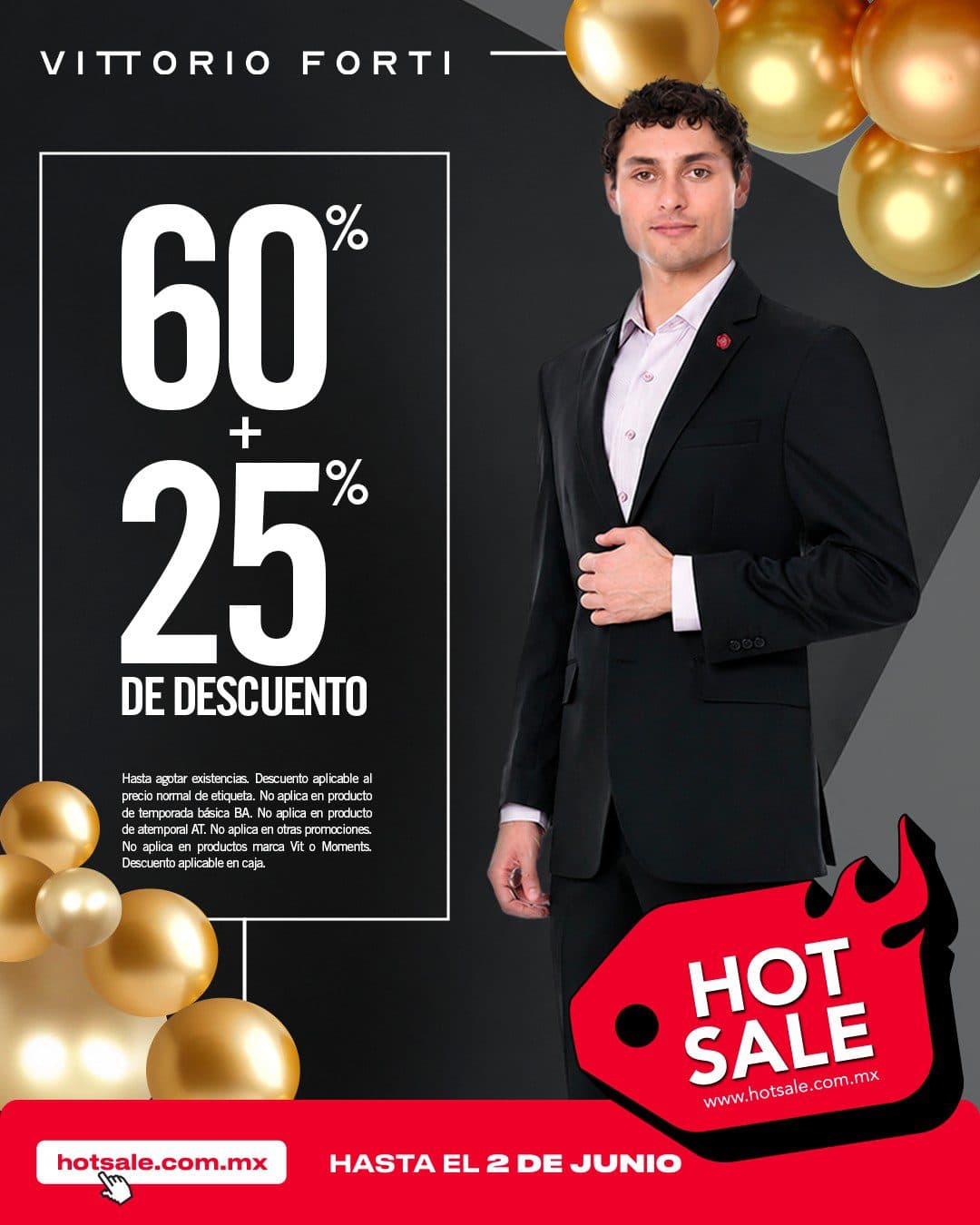 Hot Sale Vittorio Forti 2026: hasta 60% de descuento y 25% adicional