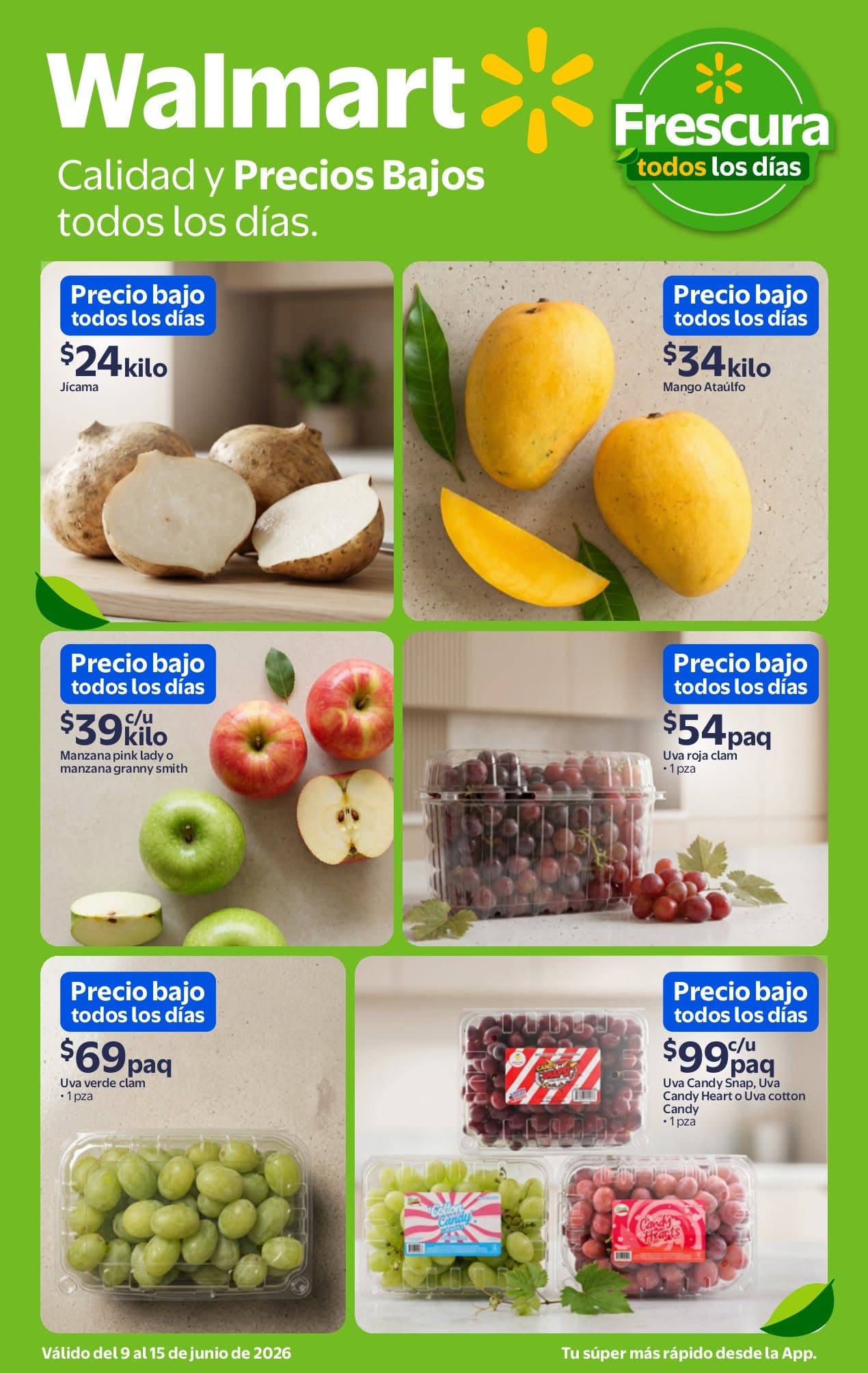 Martes de Frescura Walmart 9 de junio: frutas y verduras a buen precio