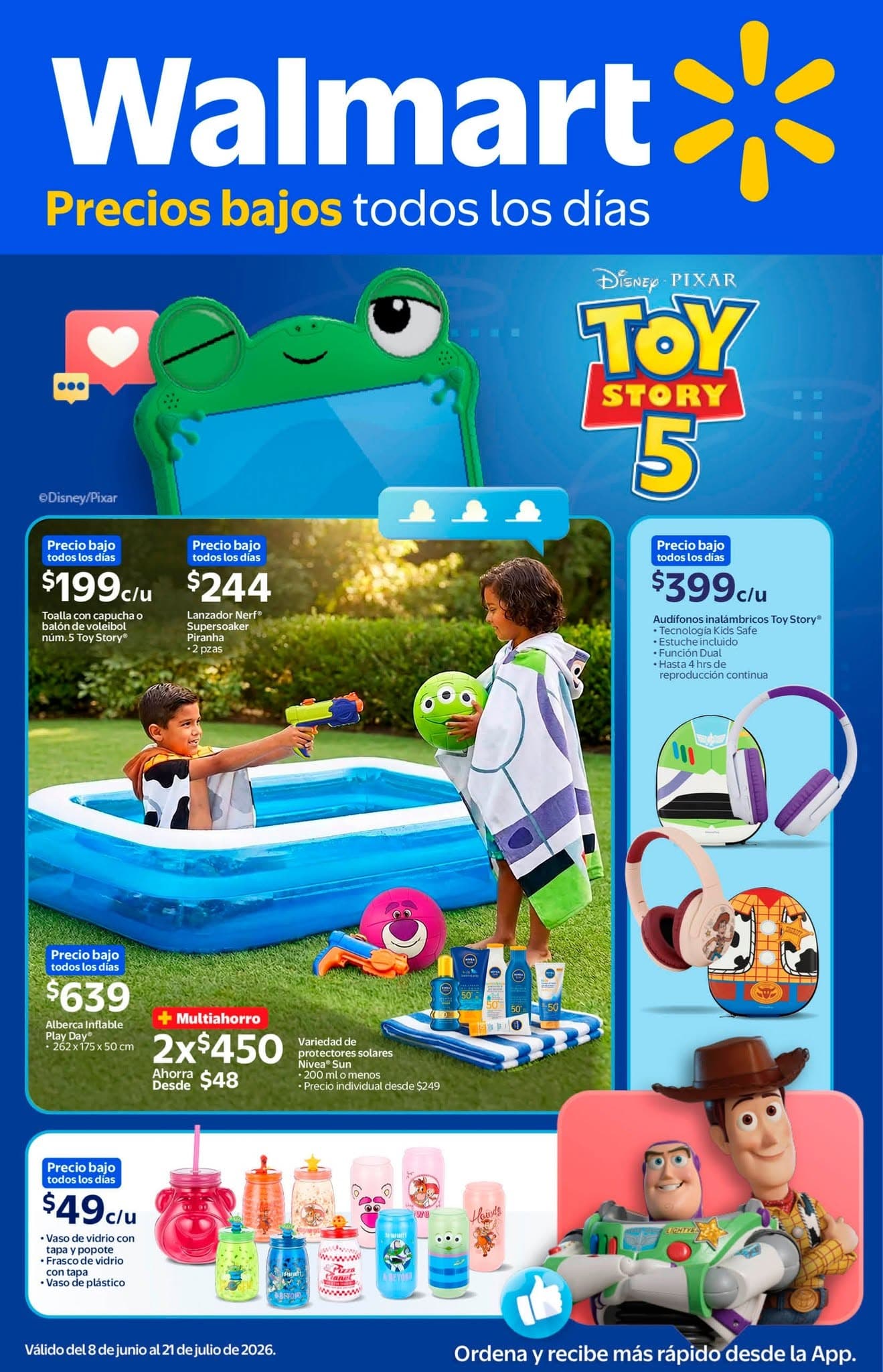 Folleto Especial Toy Story 5 Walmart del 08 de junio al 21 de julio 2026