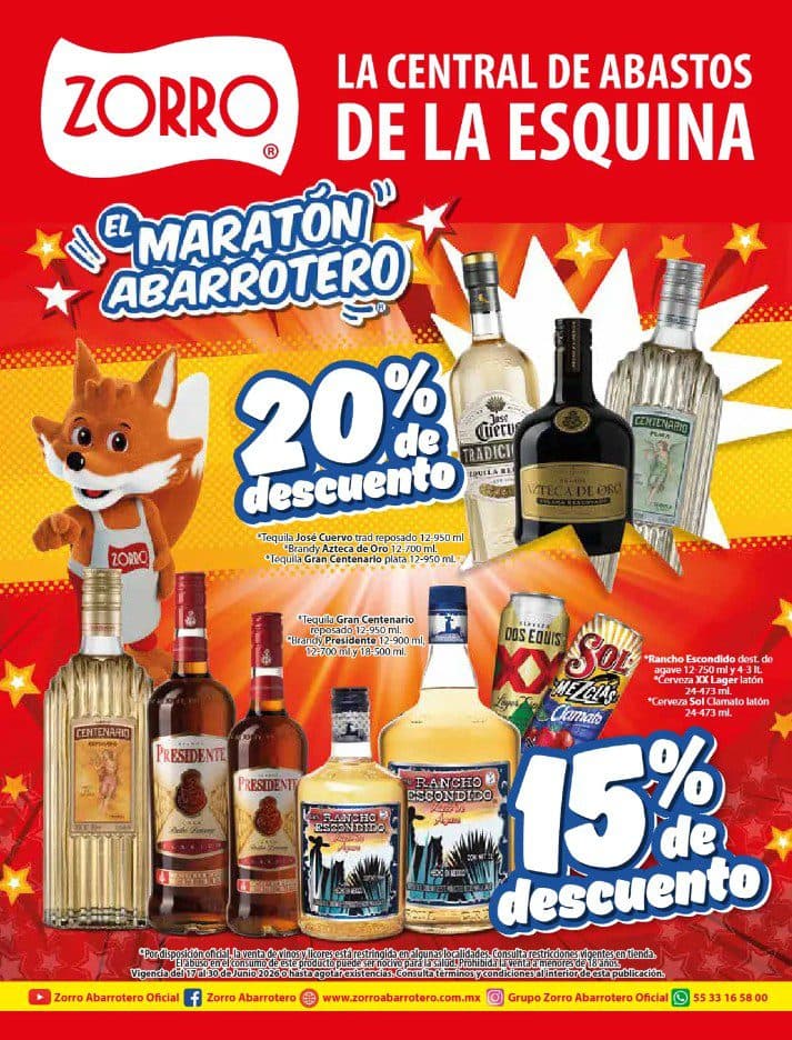 Ofertas Zorro Abarrotero del 17 al 30 de junio 2026