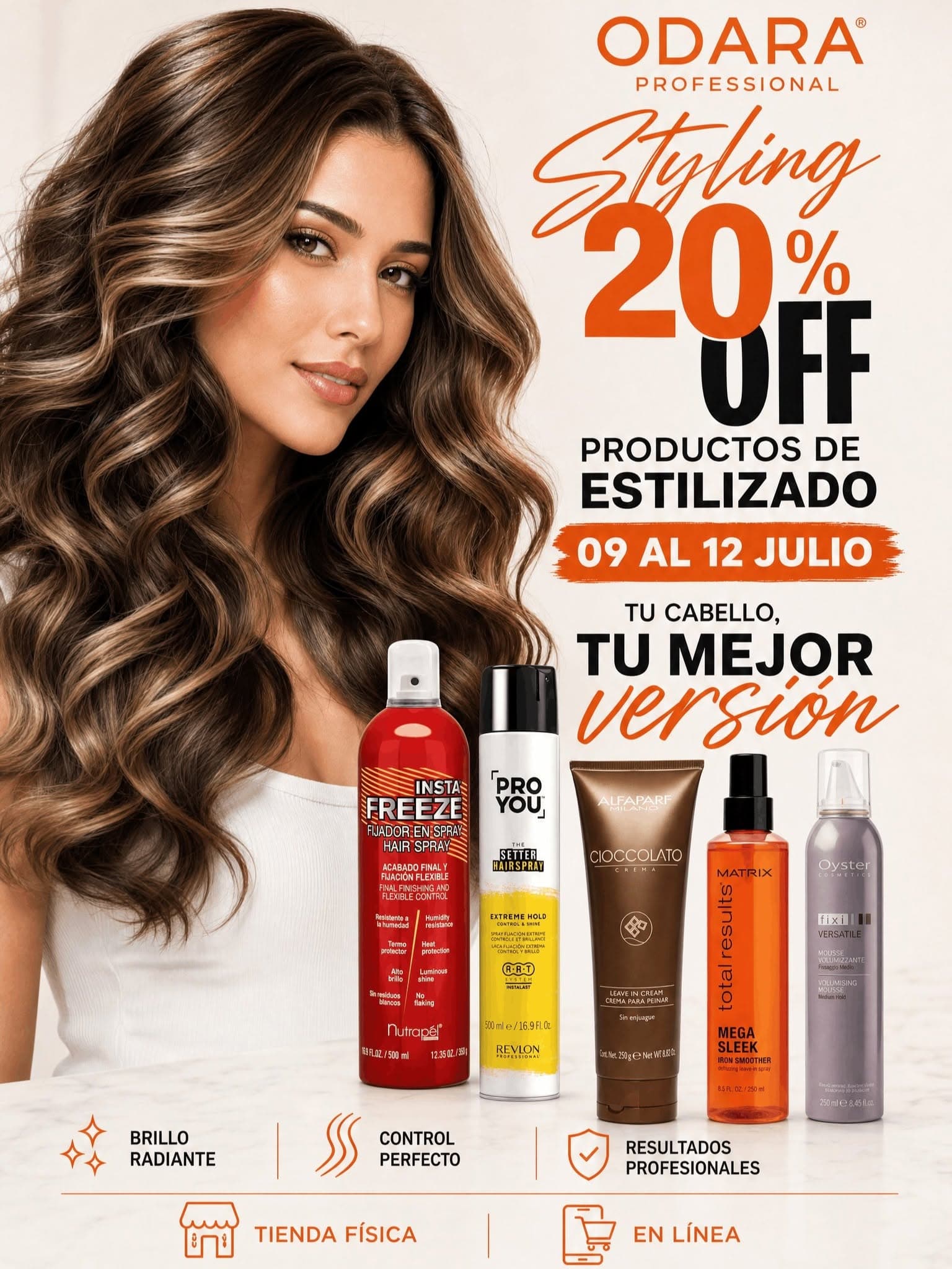 Promo Odara Professional 9 al 12 de julio: 20% de descuento en productos de estilizado