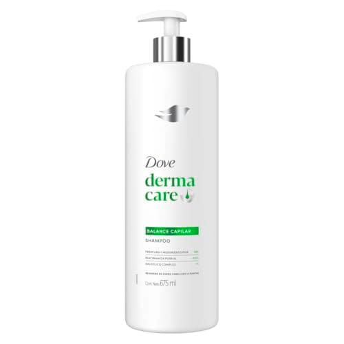 DOVE Shampoo Derma Care Balance Capilar, Frescura y Movimiento por 48h. Cabello Graso. Regenera de Cuero Cabelludo a Puntas. Desarrollado con Dermatólogos, 675 mL