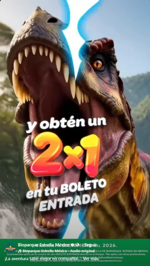2×1 en entrada a Bioparque Estrella con empaque de Boing de 500 ml