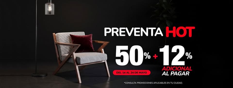 Preventa Hot Sale Muebles Dico 14 al 24 de mayo: hasta 50% de descuento