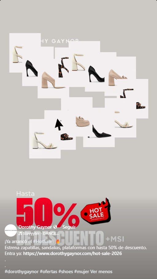Hot Sale 2026 Dorothy Gaynor: 50% de descuento en Zapatillas, Sandalias y Plataformas