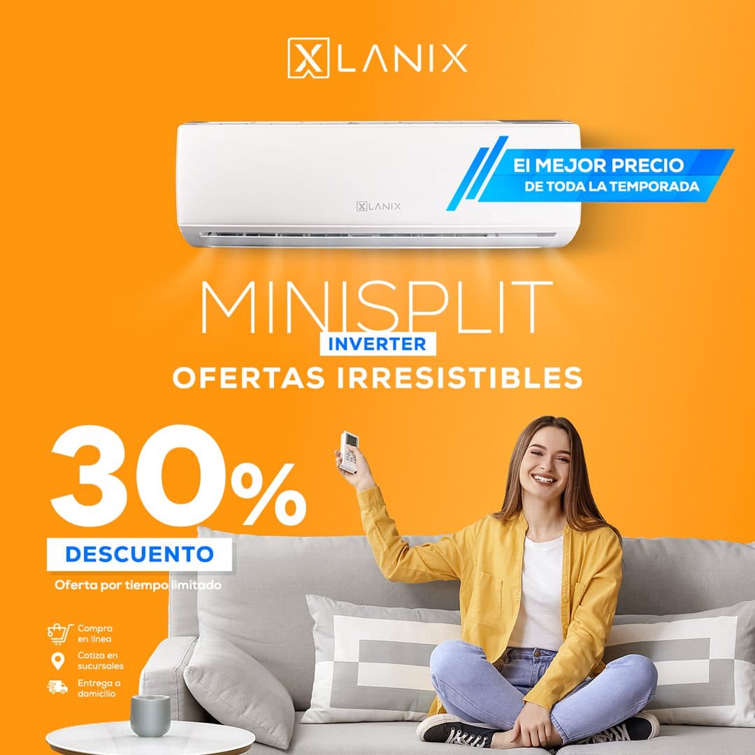 Ofertas Irresistibles en Lanix: hasta 30% de descuento en Minisplit Inverter