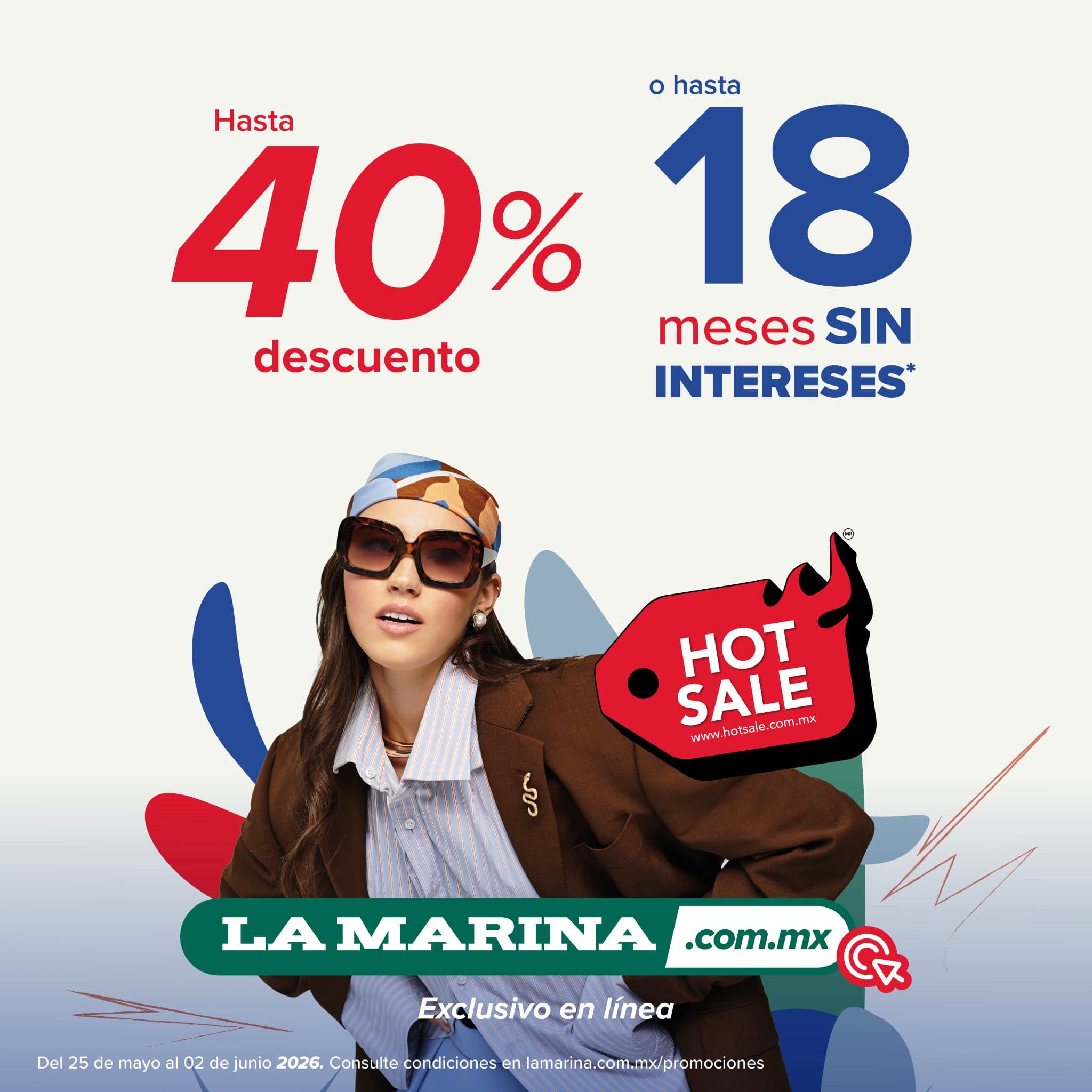 Hot Sale 2026 La Marina del 25 de mayo al 02 de junio: hasta 40% de descuento