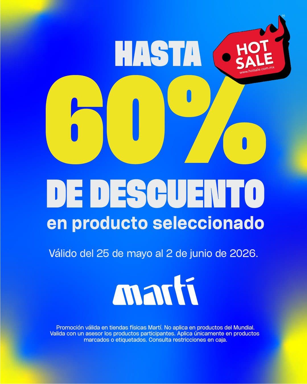 Hot Sale 2026 en Martí: hasta 60% de descuento en ropa y calzado