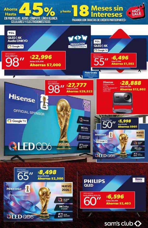 Hot Sale 2026 Sam's Club del 25 de mayo al 2 de junio: hasta 50% en ropa y calzado