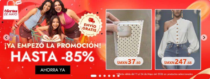 Mega Ofertas de Mayo en Shein: hasta 85% de descuento y envíos gratis