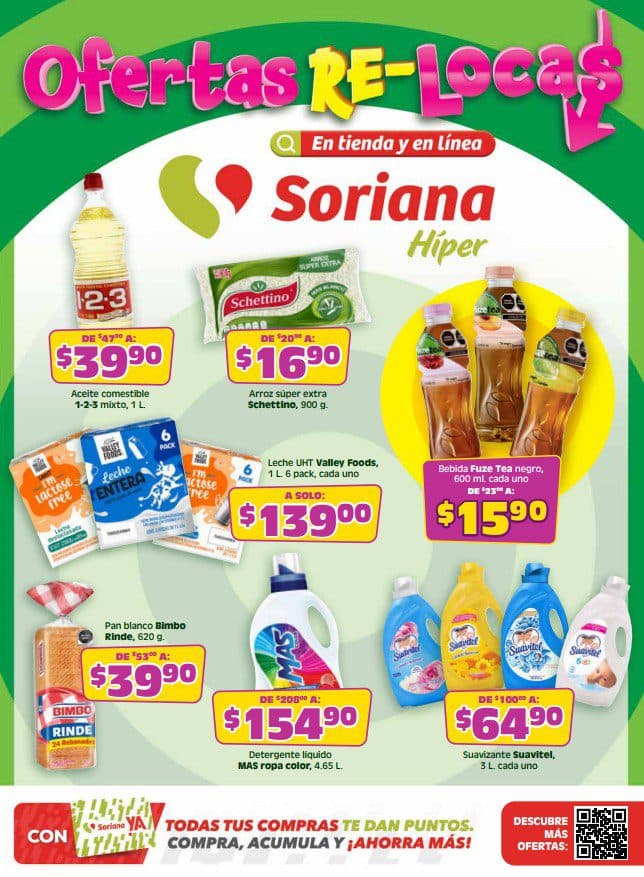 Ofertas Re-Locas Soriana del 14 al 18 de mayo: 4×3 en pastas y más