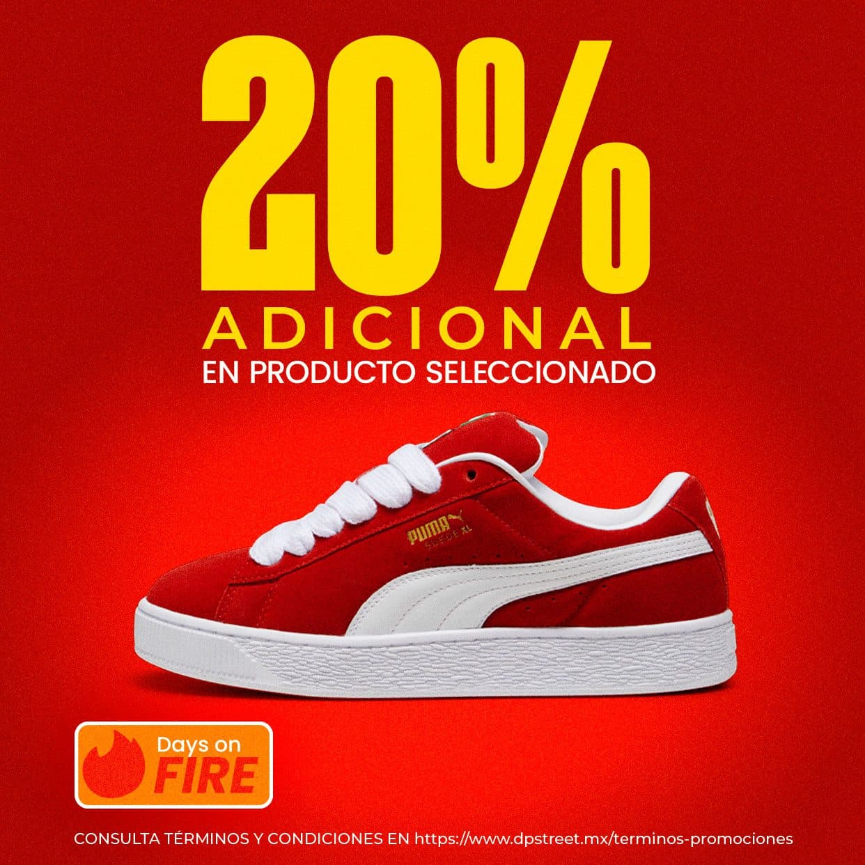 Days on Fire Dportenis: 20% de descuento adicional en artículos seleccionados