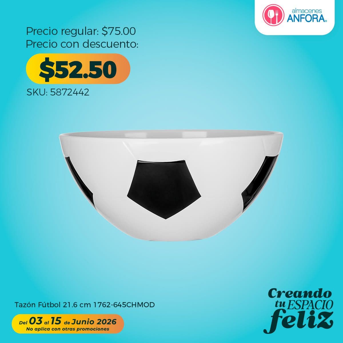 Descuentos de hasta 30% en Almacenes Ánfora del 3 al 15 de junio