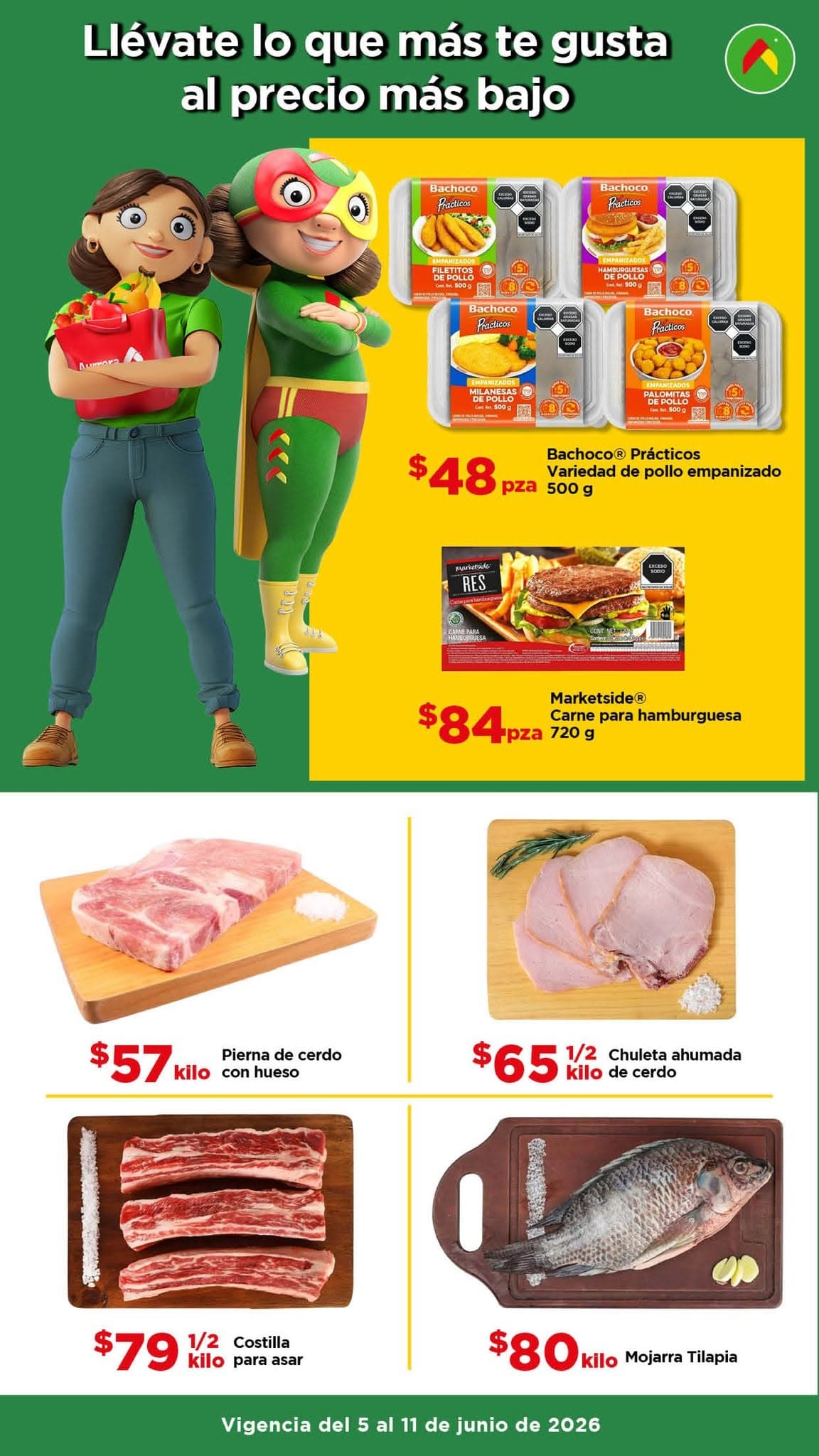 Ofertas en Bodega Aurrera del 5 al 11 de junio: frutas y verduras a buenos precios