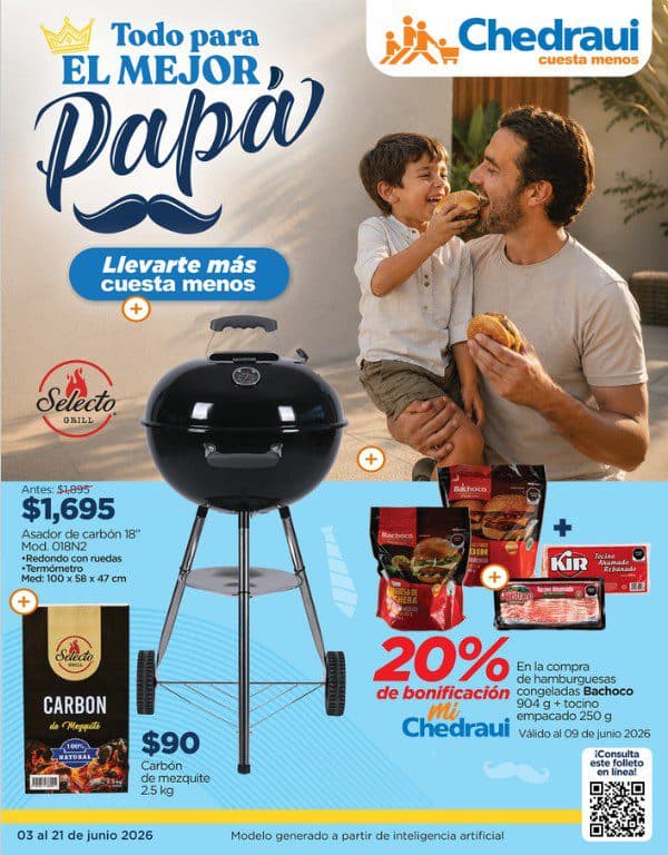 Ofertas Chedraui Día del Padre del 3 al 21 de junio 2026
