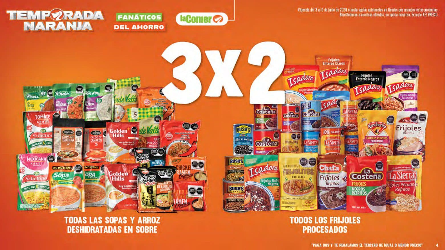 Temporada Naranja La Comer 3 al 9 de junio: 3×2 en Tintes, Fijadores y más