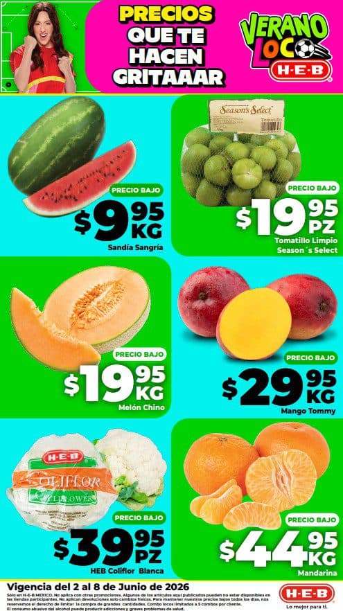 Ofertas HEB del 2 al 8 de junio: elote a $4.95 y más frutas y verduras