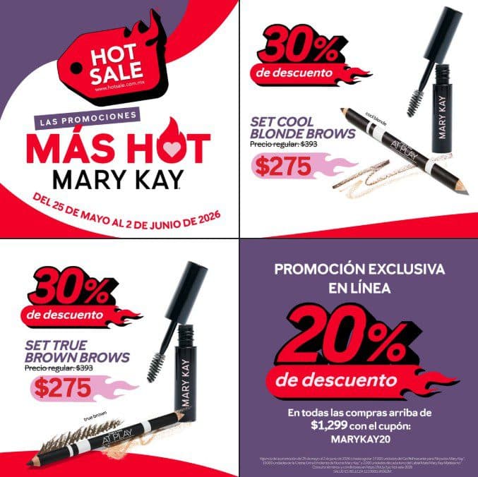 Hot Sale Mary Kay 2026: hasta 30% de descuento en productos seleccionados