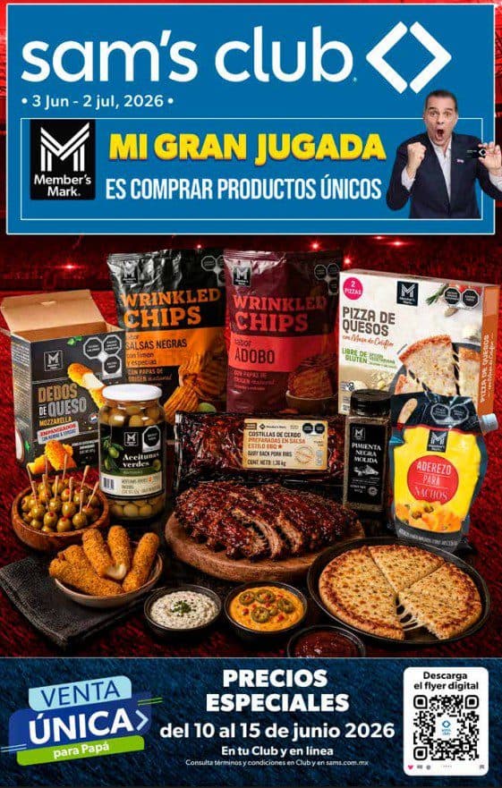 Cuponera Sam's Club del 3 de junio al 2 de julio de 2026