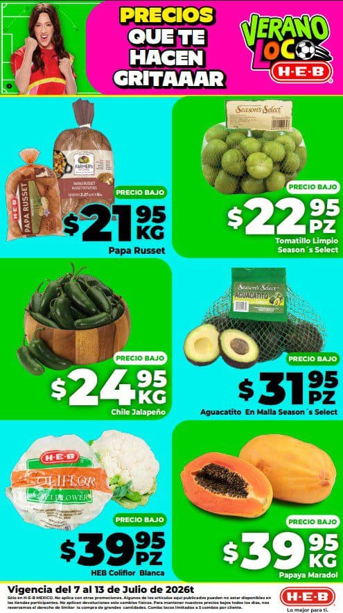 Ofertas HEB del 7 al 13 de julio: elote a $4.95, sandía a $7.95 y más
