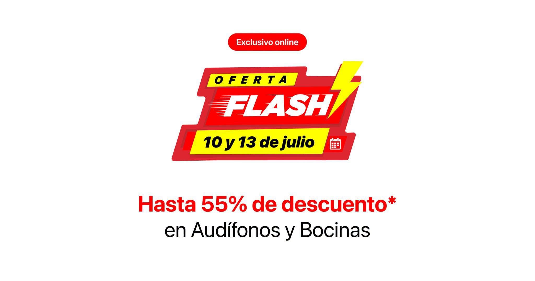 Oferta Flash MacStore 10 al 13 de julio: hasta 55% en audífonos y bocinas