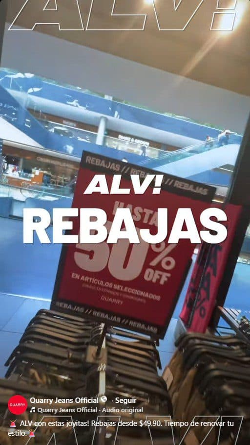 Rebajas de Verano Quarry hasta 50% de descuento del 24 de junio al 19 de julio
