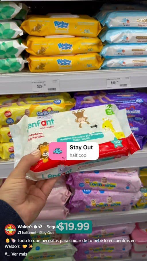 Cuidado del Bebé en Waldo's: productos desde $19.99