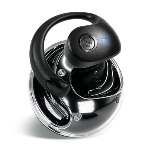 Auriculares Bluetooth 6.1 Inalámbricos Manos Libres con Gancho para Oreja, Diseño Abierto Cómodo, Control Táctil, Sonido Estéreo HiFi, Micrófono HD para Deporte y Uso Diario,Diseño Giratorio (黑色)